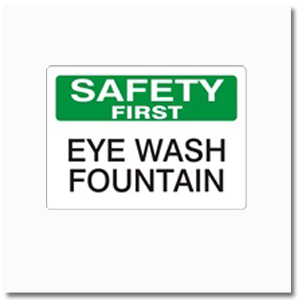 Eyewash Sign VPO