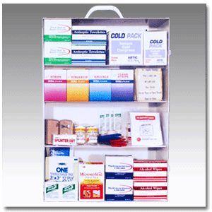 Contractor Restocking First Aid Kit